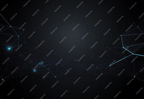 Abstract digital background with geometric shapes and glowing nodes ...