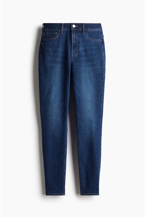 Curvy Fit Ultra High Ankle Jeggings - Denim blue - Ladies | H&M IN