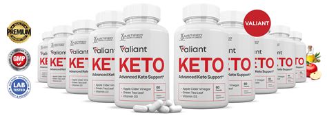 (10 Pack) Valiant Keto ACV Pills 1275mg Alternative to Gummies Dietary Supplement 600 Capsules ...