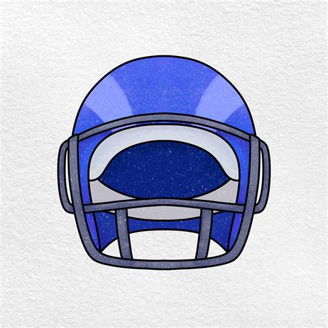 How to Draw a Football Helmet - HelloArtsy