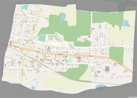 Map of Bailey town, North Carolina - Thong Thai Real