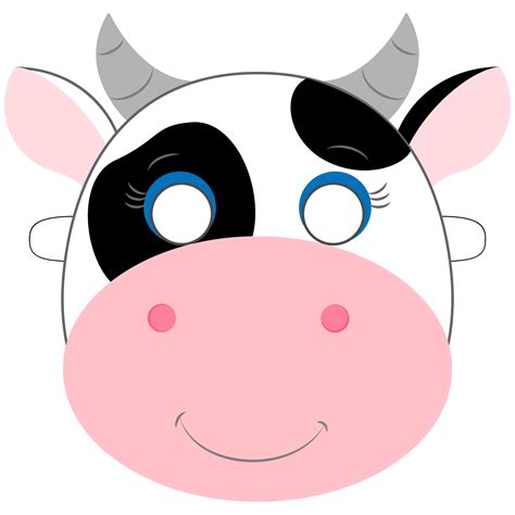 Cow Mask Template | Free Printable Papercraft Templates