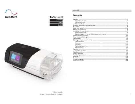 ResMed AirSense 11 User Guide - Setup, Navigation, Troubleshooting ...