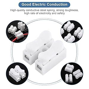 Rpi shop - 2 Way Quick Push Type Lock Electric Wire Connectors for ...