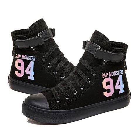 Buy Aopostall BTS Shoes,Kpop RM Suga Jimin V Jungkook Merch Canvas ...