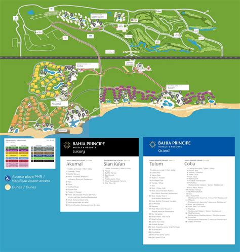 Map Of Grand Bahia Principe Tulum