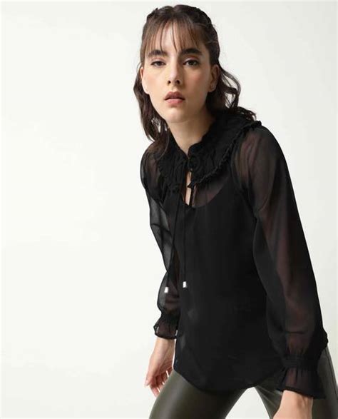 Black Top Full Sleeve - Buy Black Top Full Sleeve online at Best Prices ...