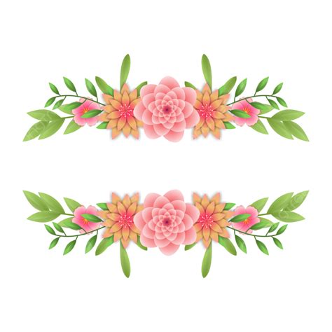 Vector Floral Flower Decoration Frame Background, Vector Floral Flower ...