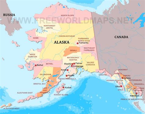 Mapa Alaska