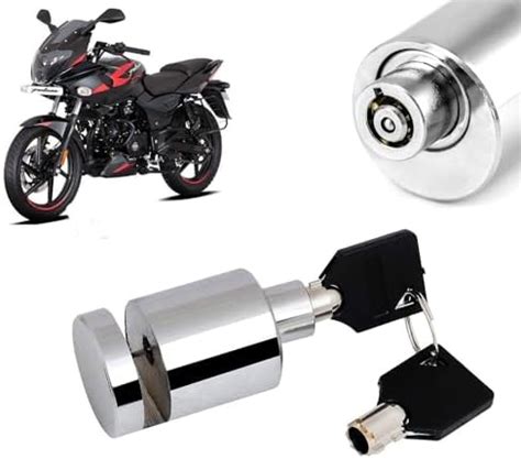 AUTO PEARL Heavy Duty Stainless Steel Chrome Security Anti-Theft Lock ...