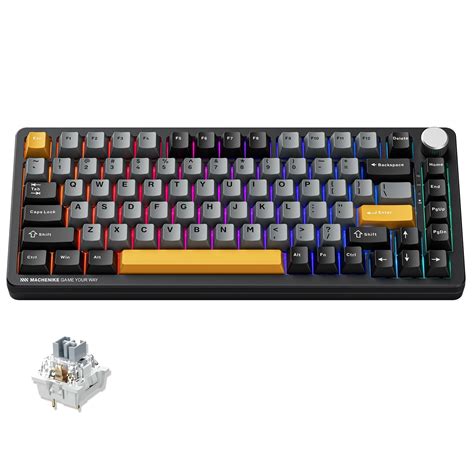 Machenike K600 B82w Gasket Mechanical Gaming Keyboard 75 Wireless Hot ...