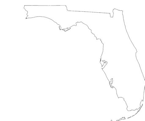 Florida State Outline Map Free Download