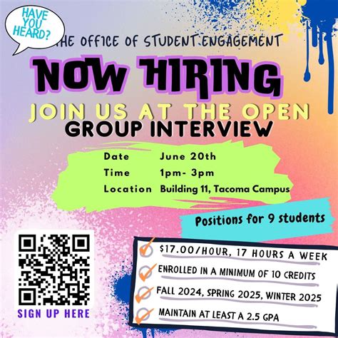 OSE Group Interview for 2024-25 , 6501 S 19th St, Tacoma, WA, United ...