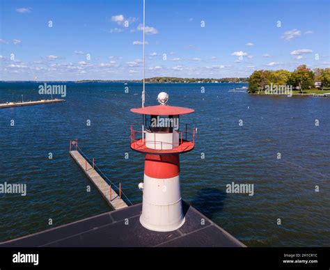 Aerial photograph of the Tenney Park Lock, Tenney Park, Madison ...