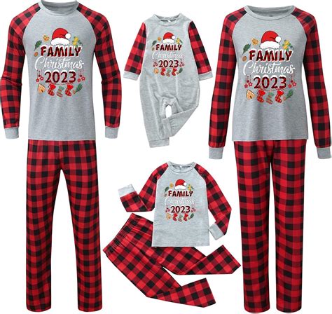 Amazon.com: Christmas Pajamas men 2 piece Christmas Pajamas Family ...