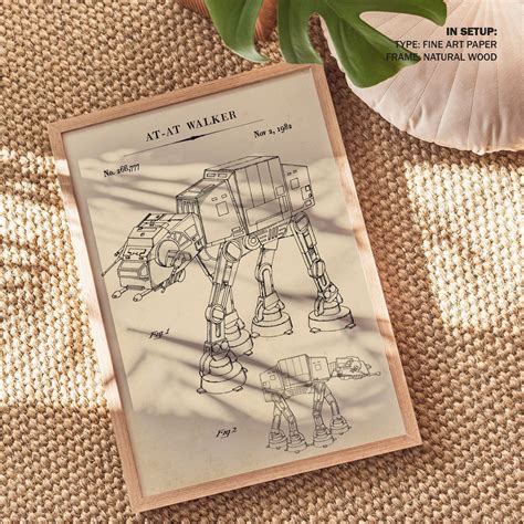 At At Walker: Buy Premium Framed Blueprints & Patent Art Online ...