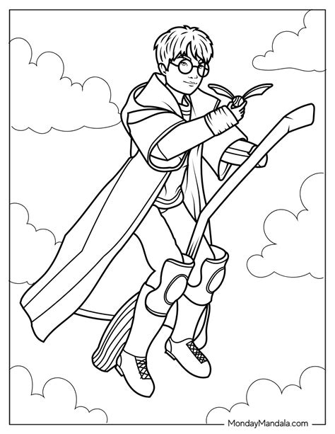 44 Harry Potter Coloring Pages (Free PDF Printables)