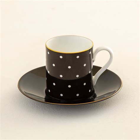 Buy Andrey Polka Dot Bone China Cup and Saucer from Home Centre at just ...