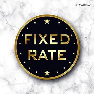 decalmile Fixed Rate Signage nano Self-Adhesive Black School Office ...