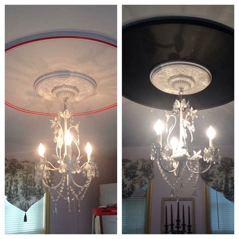 Hula hoop ceiling medallion. | Ceiling medallions, Painted ceiling, Ceiling