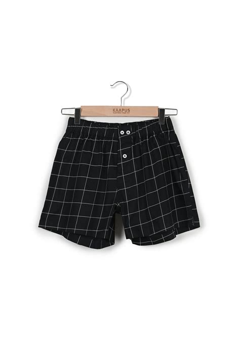Black Check Bed Boxer – Kaapus
