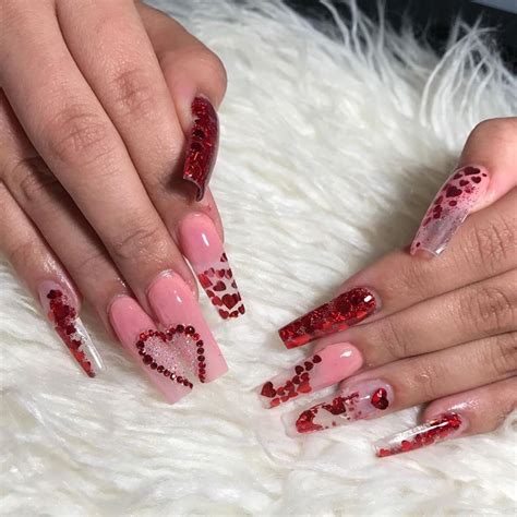 Acrylic Nails Valentine's Day Nail Designs 2021 - Douroubi