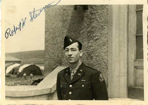 Lt. Robert Stevens at the Headquarters Special Troops ADSEC, Germany ...
