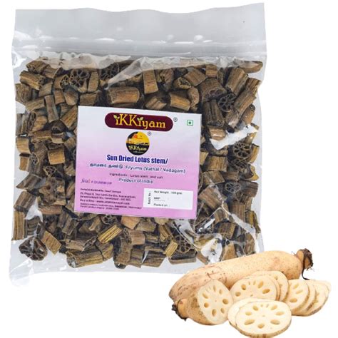 Ikkiyam Sun Dried Lotus Stem (Fryams) | Organic & Premium Thamara ...