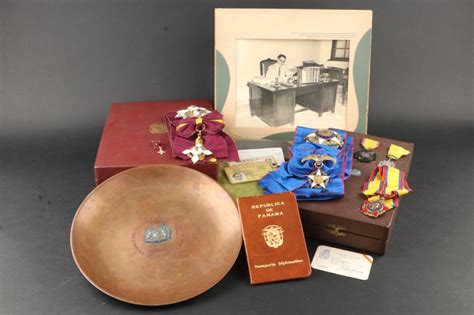 ratisbon's | Certificate & medal group of a Panamanian Diplomat ...