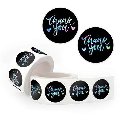 Thank You Stickers for Packaging, Business & Gifting | Sticker Rolls