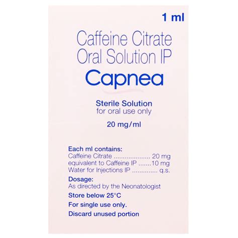 Capnea Solution 1ml Price, Uses, Side Effects, Composition - Apollo ...
