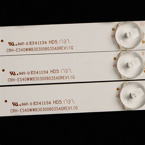 LED Backlight Strip for Panasonic 40 Inch TV, 3 pcs set