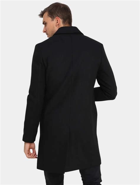 Mens Wool Coat - Mens Leather Wear