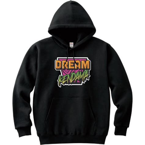 Draemkendam-Printstar 8.4oz フーデッドライトパーカー(黒） | KEN -kendama shopping store