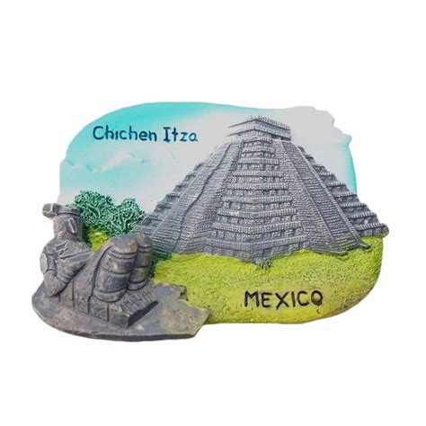 Buy 3D Chichen Itza Mexico Souvenir Fridge Magnet,Home & Kitchen ...