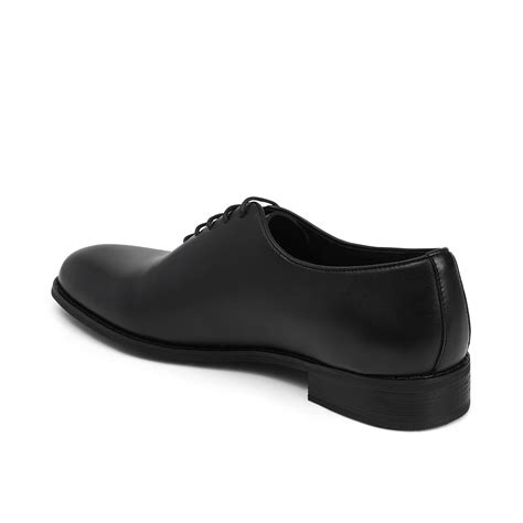 Men's Black Leather Oxfords | Dress Shoes