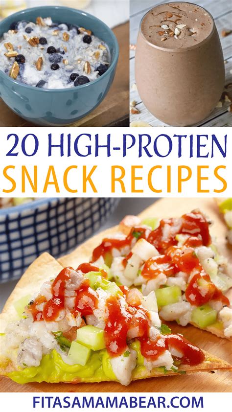 48 High Protein Snack Recipes [Dairy-Free, Sweet Snacks] - Fit as a ...