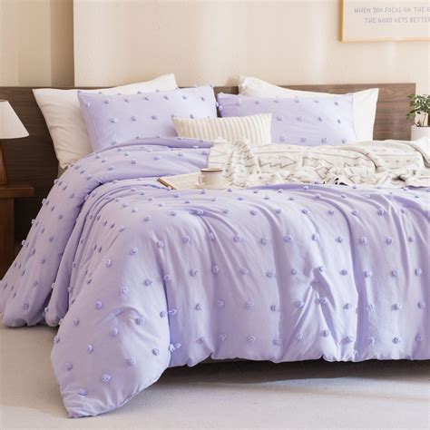 Amazon.com: Paxrac Dreamy Lavender Comforter Set Full Size, 3 Pieces ...