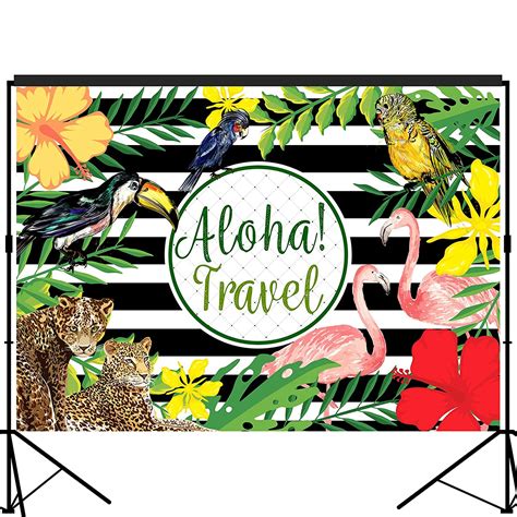 Funshowcase Aloha Travel Tropical Forest Luau Party Backdrop Large ...