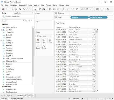 Image result for How to Use Random Number Generator in Tableau