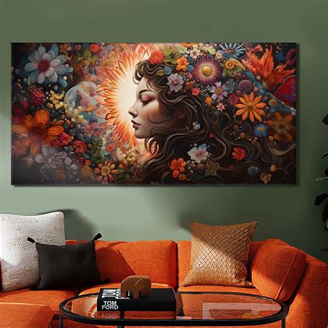 Experience the enchantment of Boho Chic with this canvas framed wall ...