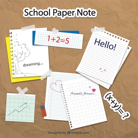 Image result for School Note Paper Graphic