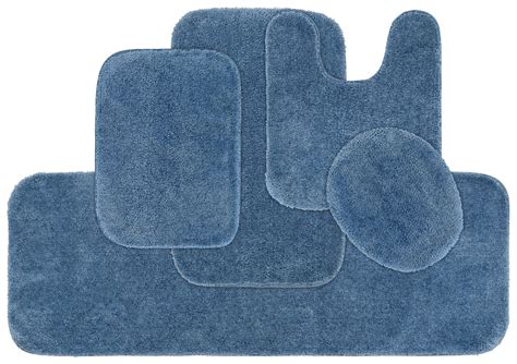 Garland Rug Traditional Washable Bath Rug Set, 5 Piece Set (2 Bath Rugs ...