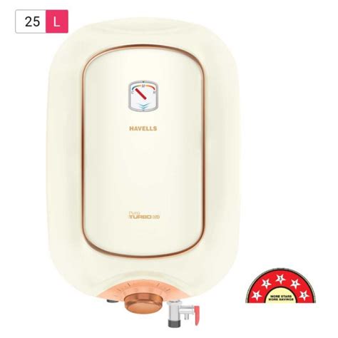Havells Puro Turbo DX 25L Ivory Pink Water Heater | mykit | Buy online ...