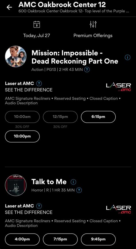 Oakbrook Center 12 is the first Theatre bear Chicago with Laser ...