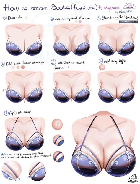 how to draw breast bras