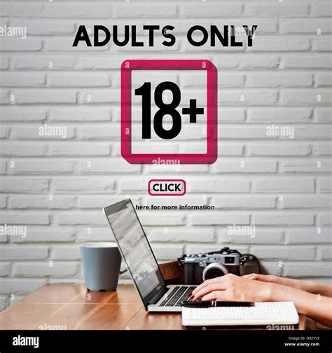 Eighteen Plus Adult Explicit Content Warning Stock Photo - Alamy