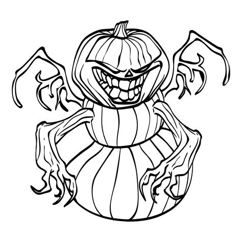 Halloween Coloring Pages Scary