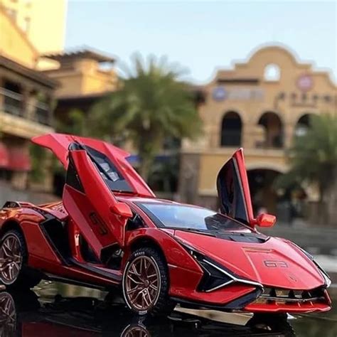 MNBHAR Die-Cast Metal Lamborghini Car Toy Model Car Pull Back Car Super ...