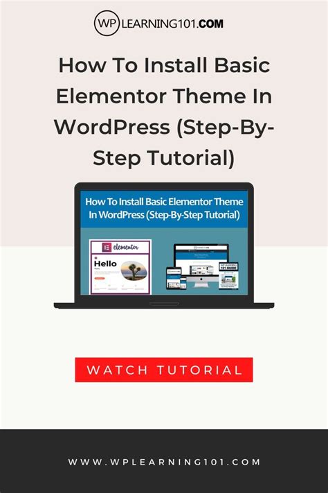Elementor WordPress Basics Tutorial 的图像结果